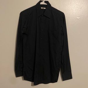 Uniqlo black dress shirt
